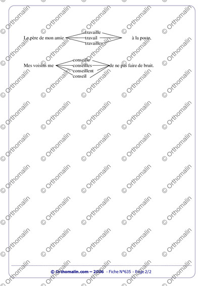Page 2 de la fiche
