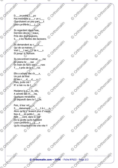 Page 3 de la fiche