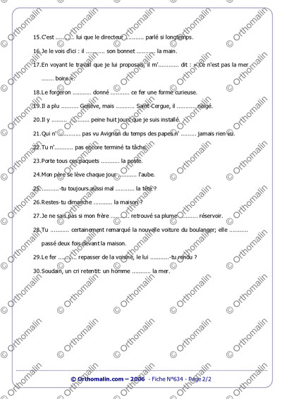 Page 2 de la fiche