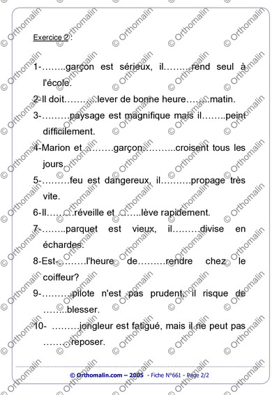 Page 2 de la fiche