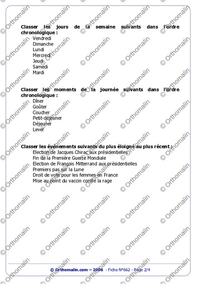 Page 2 de la fiche