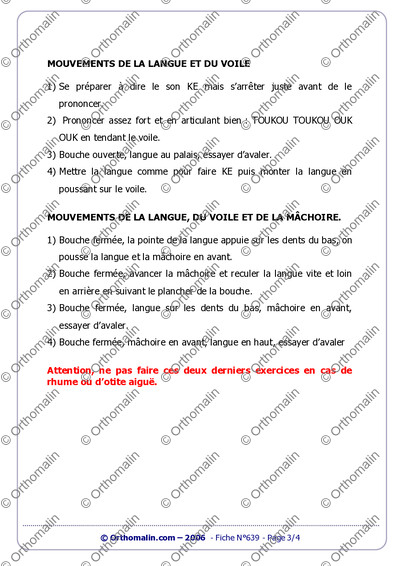 Page 3 de la fiche