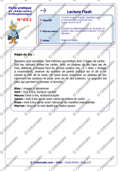 Page 1 de la fiche