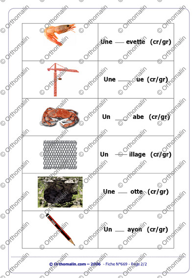 Page 2 de la fiche