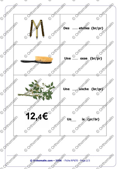 Page 2 de la fiche