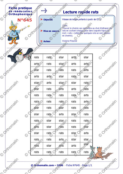 Page 1 de la fiche