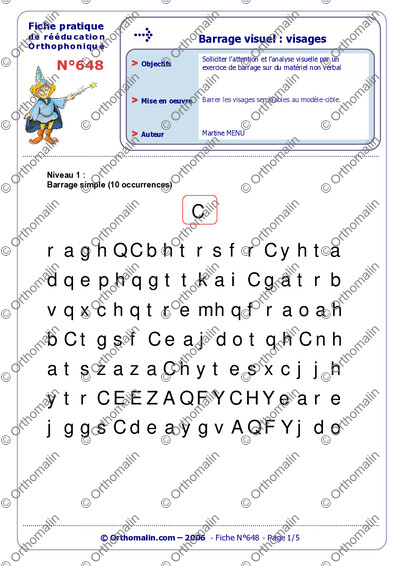 Page 1 de la fiche