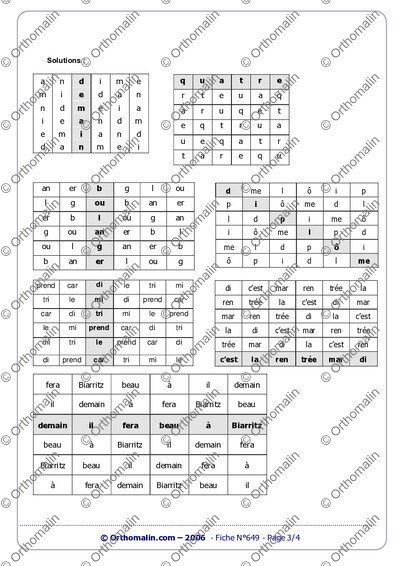 Page 3 de la fiche