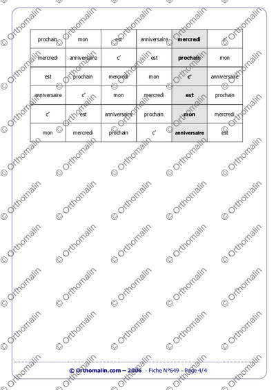 Page 4 de la fiche