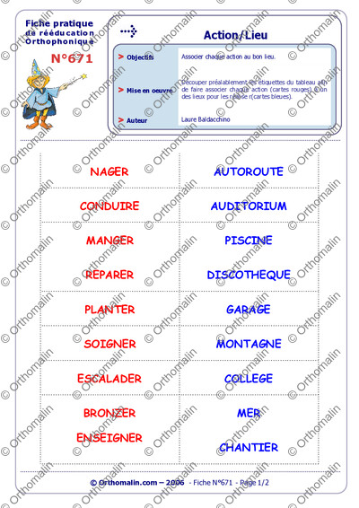 Page 1 de la fiche