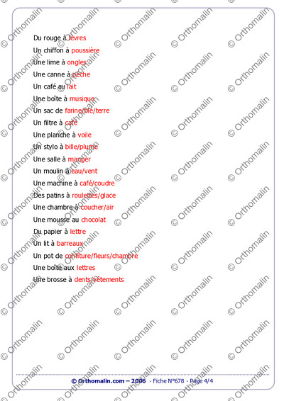 Page 4 de la fiche