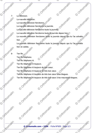Page 3 de la fiche