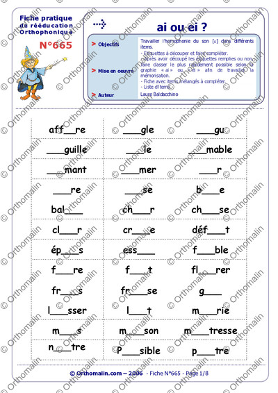 Page 1 de la fiche