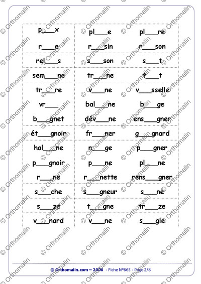 Page 2 de la fiche