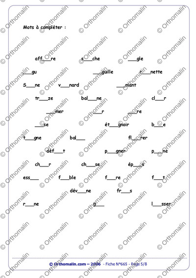 Page 5 de la fiche