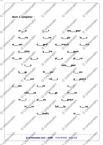 Page 6 de la fiche
