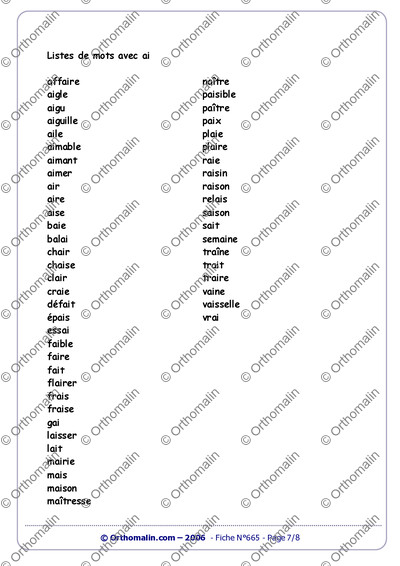 Page 7 de la fiche