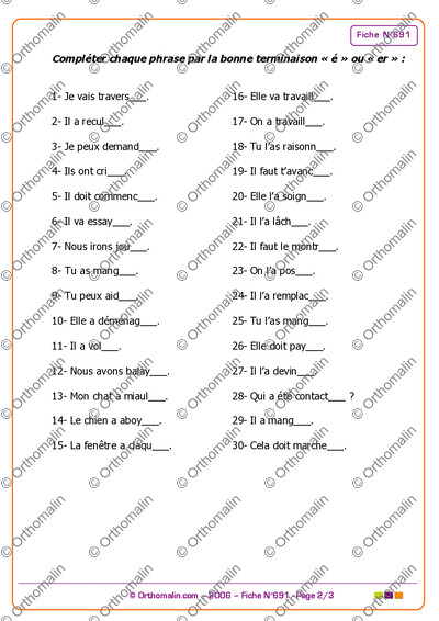 Page 2 de la fiche