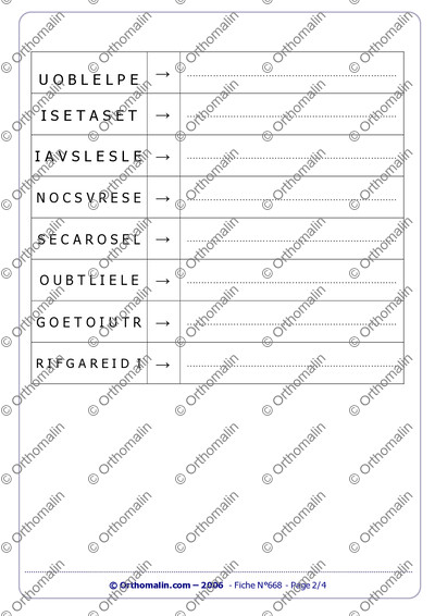 Page 2 de la fiche