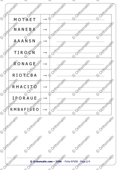 Page 2 de la fiche