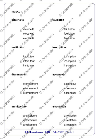 Page 3 de la fiche