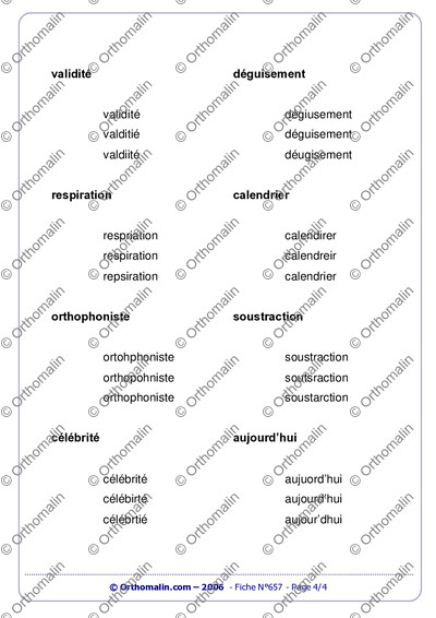 Page 4 de la fiche
