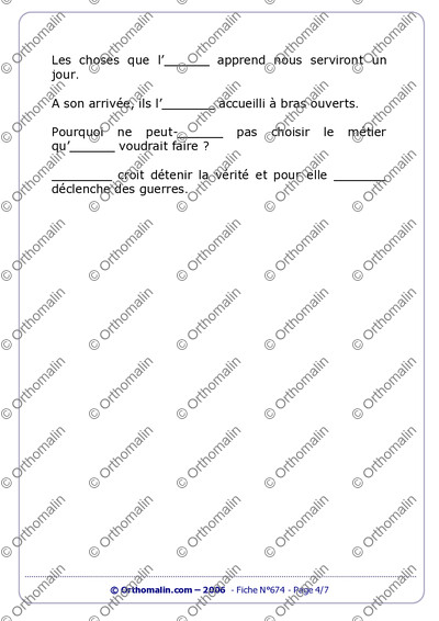 Page 4 de la fiche