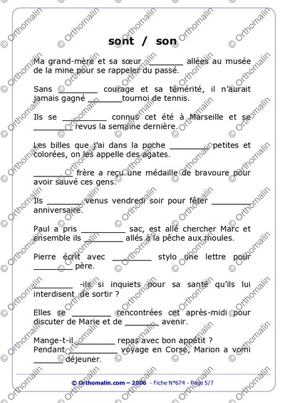 Page 5 de la fiche