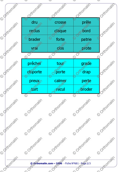 Page 2 de la fiche