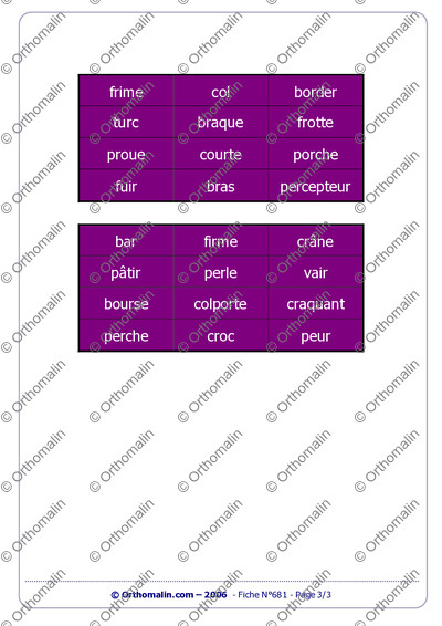 Page 3 de la fiche
