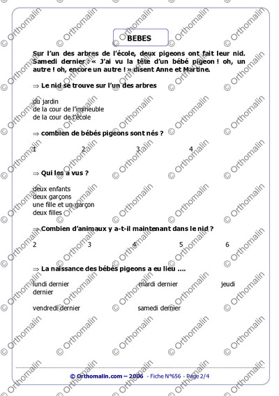 Page 2 de la fiche