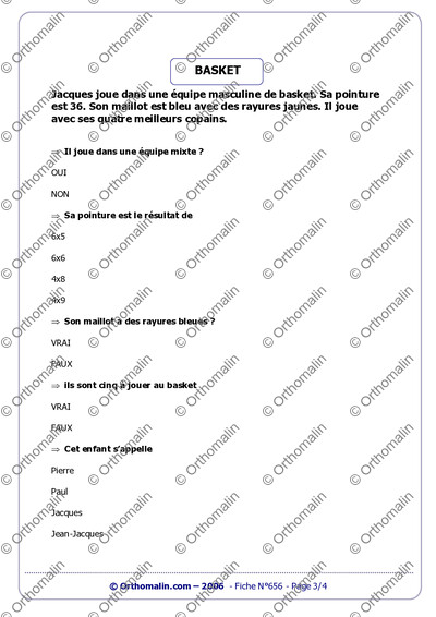 Page 3 de la fiche