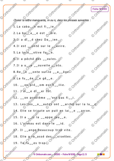 Page 2 de la fiche