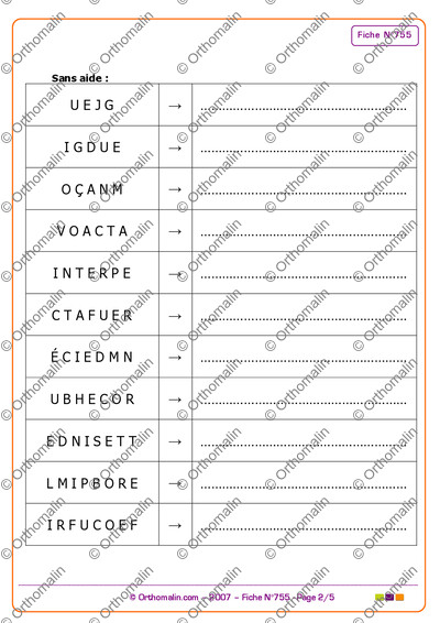 Page 2 de la fiche