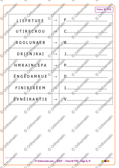 Page 5 de la fiche