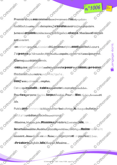 Page 2 de la fiche