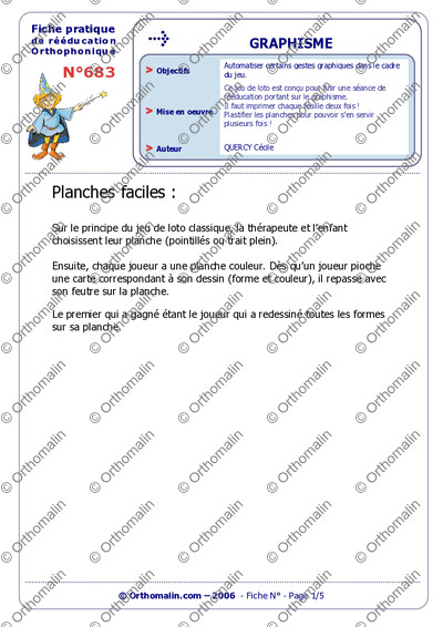 Page 1 de la fiche