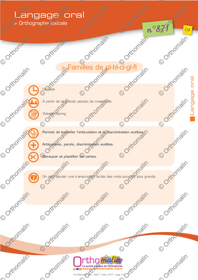 Page 1 de la fiche