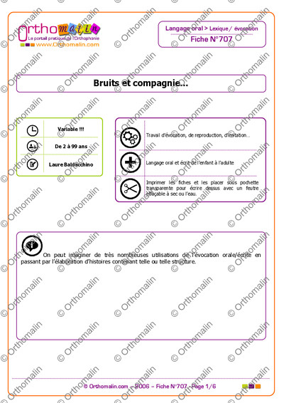 Page 1 de la fiche