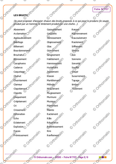 Page 2 de la fiche