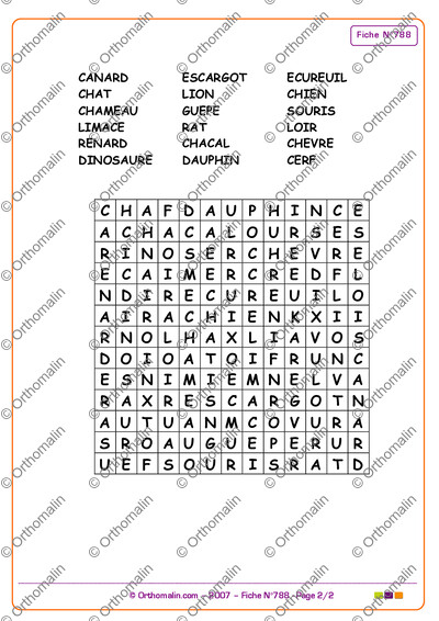 Page 2 de la fiche
