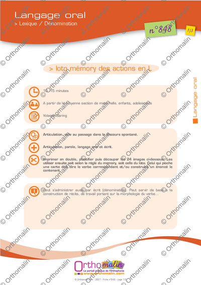Page 1 de la fiche