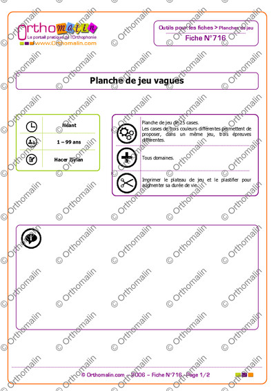 Page 1 de la fiche