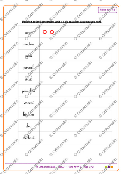 Page 2 de la fiche