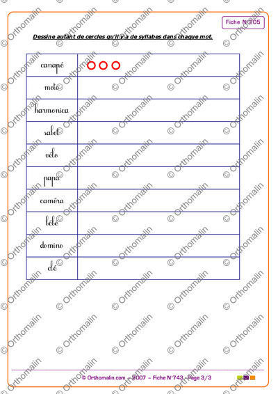 Page 3 de la fiche