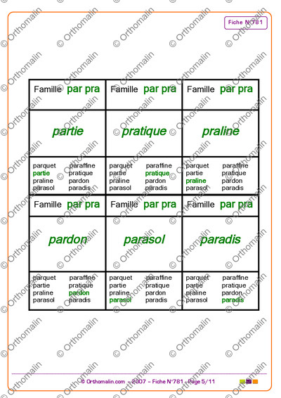 Page 5 de la fiche