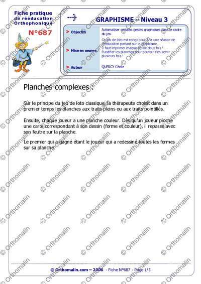 Page 1 de la fiche