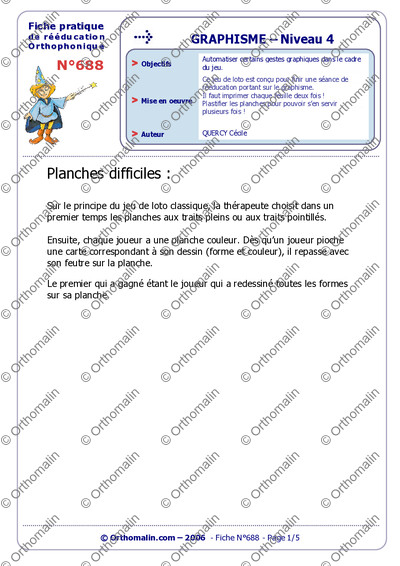 Page 1 de la fiche