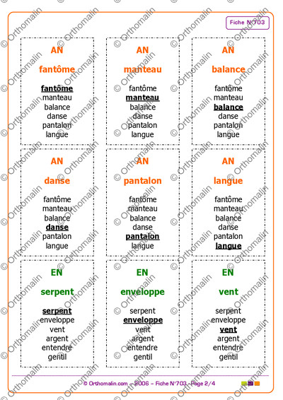 Page 2 de la fiche