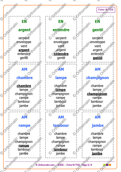 Page 3 de la fiche